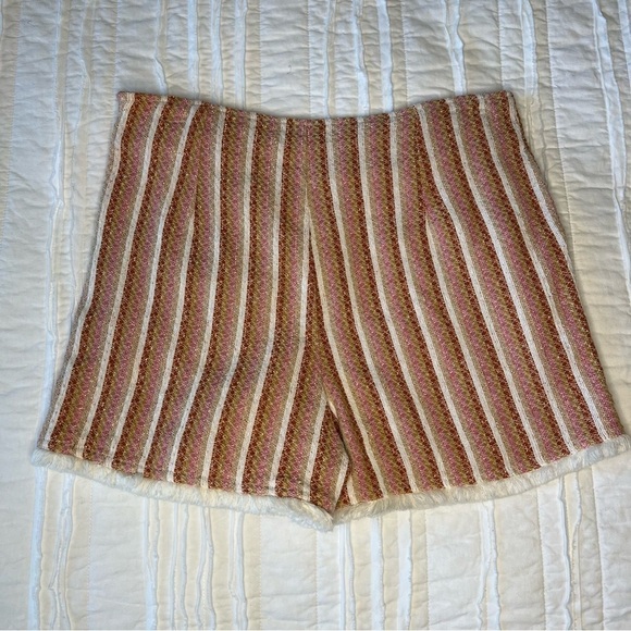 2/$30 THML boho fringe striped tulum shorts. SZ M - Picture 8 of 16